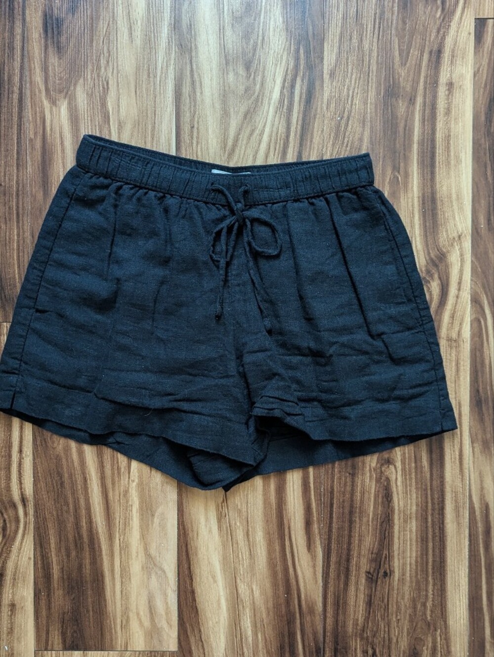 Abercrombie & Fitch Black Linen Shorts